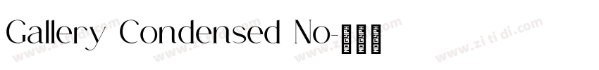Gallery Condensed No字体转换